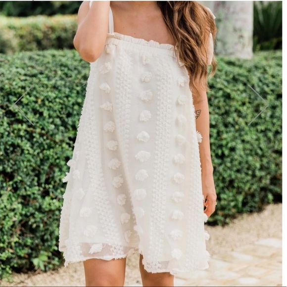 Pink Lily Dresses & Skirts - Pink Lily Pom Pom dress